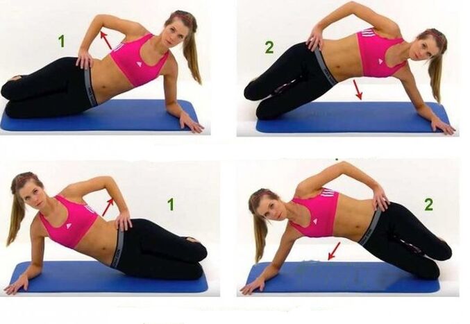 latihan plank samping